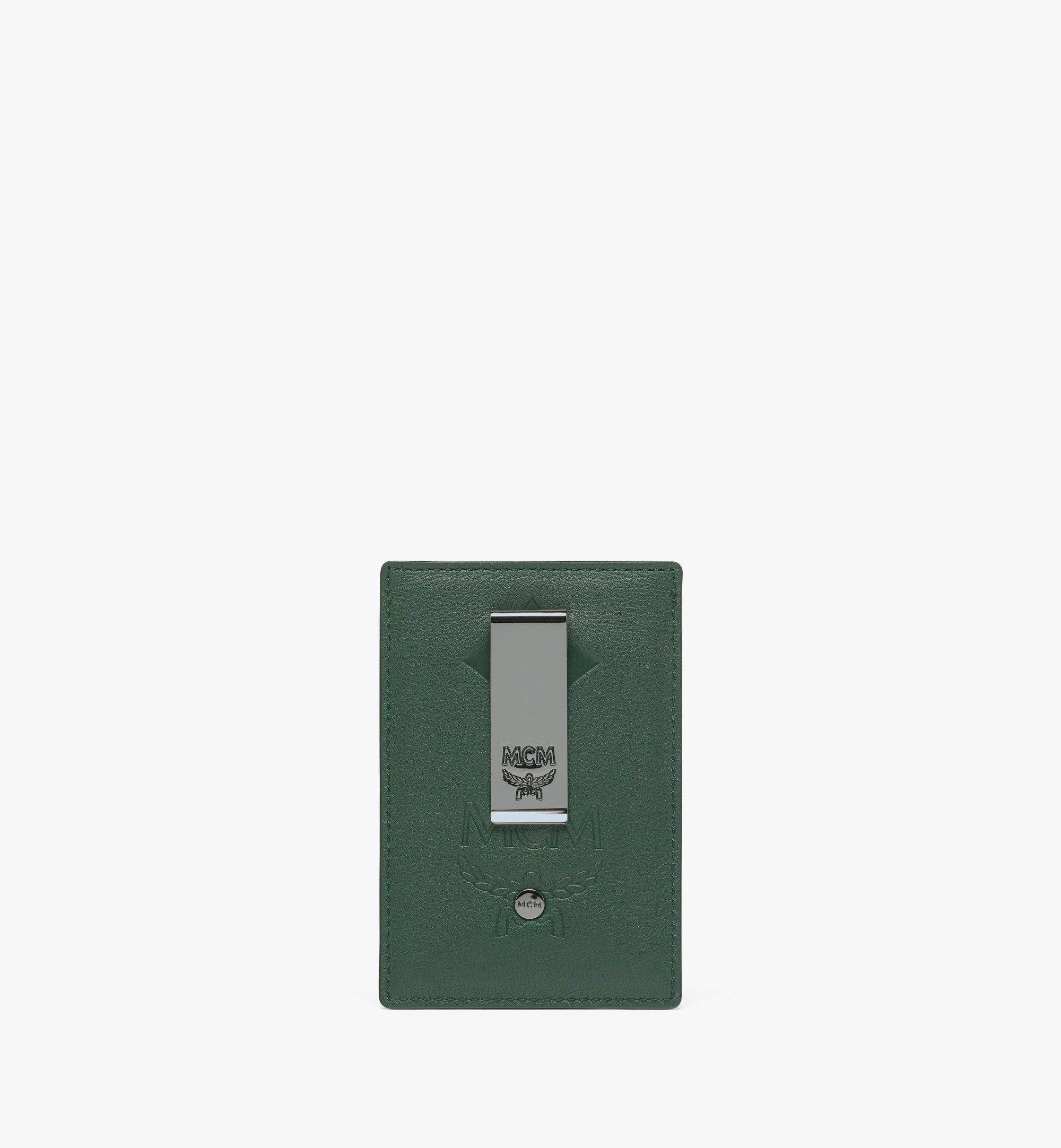Porte-cartes avec pince à billets Aren en cuir monogrammé Maxi 1